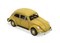Contemporary Home Living 13.75" Yellow Volkswagen Beetle Decorative Car Handmade Toy